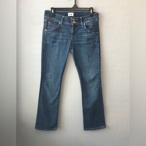 Hudson Beth Baby Bootcut Jeans Women Size 28 Blue Mid Rise Dark Wash Flip Pocket